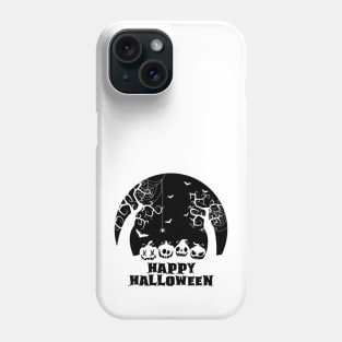 Happy Halloween Pumpkins Black Phone Case