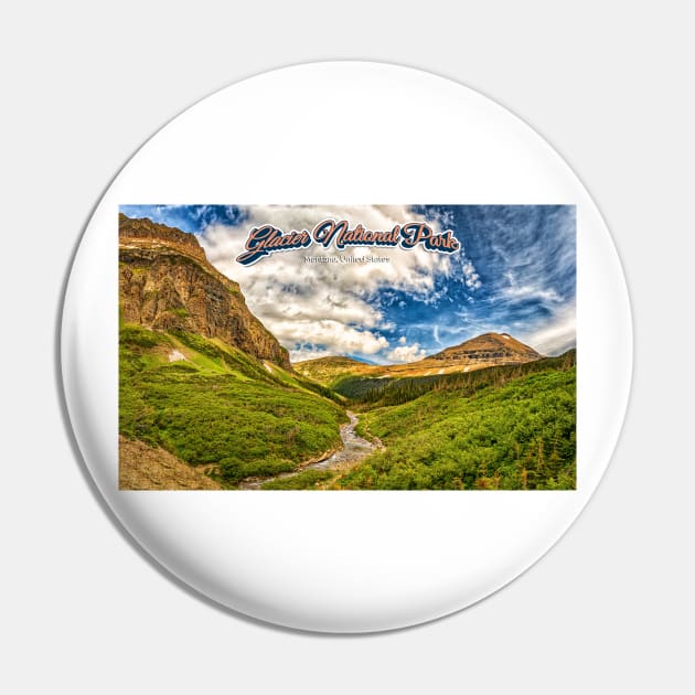 Glacier National Park Pin by Gestalt Imagery