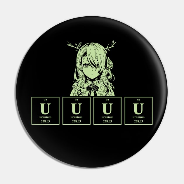 Uuuuranium - green Pin by CCDesign