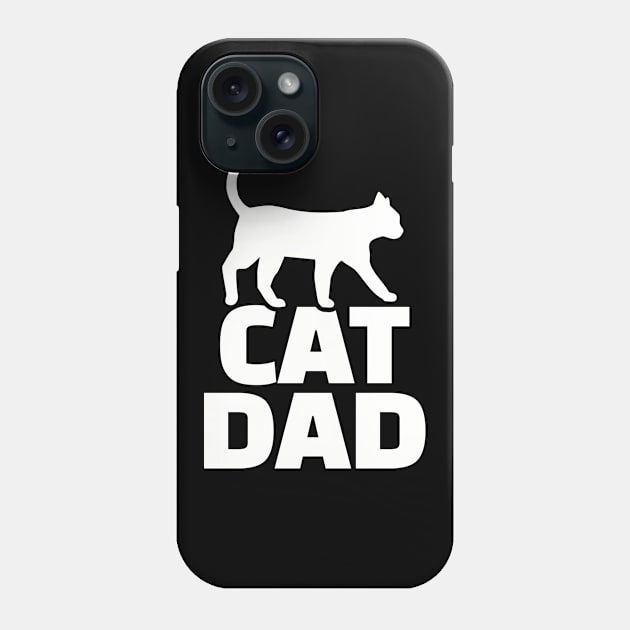 Cat Dad Phone Case by Designzz