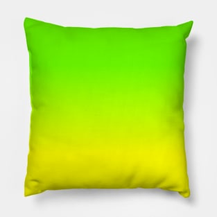 Neon Green and Neon Yellow Ombré  Shade Color Fade Pillow