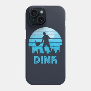 Retro Sunset Pickleball Dink Phone Case