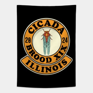 Cicada Brood XIX Illinois Tapestry