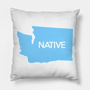 Washington Native WA Blue Pillow