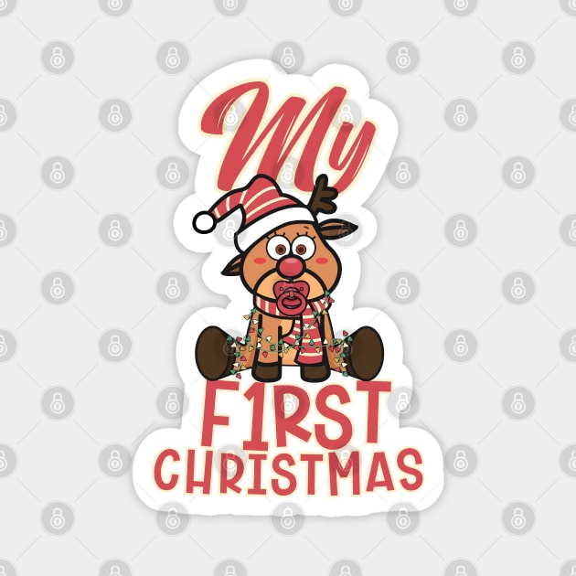 My First Christmas Magnet by Fitastic