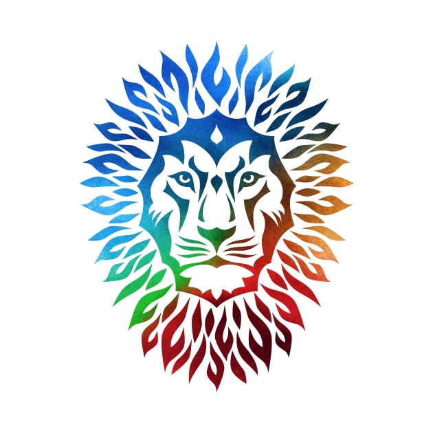 Rainbow Lion by PallKris