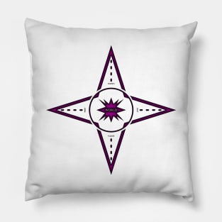 NORTH, EAST, SOUTH, WEST/PURPLE COLOR. SAMER BRASIL Pillow