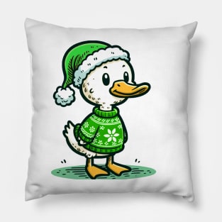 Ducky Christmas Pillow