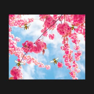 Cherry Blossoms and HoneyBees T-Shirt