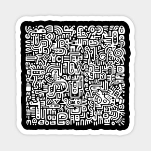 Pop Art Abstract (Haring Inspired) Magnet