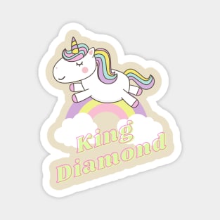 king diamond ll unicorn Magnet