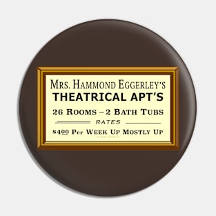 Theatrical Apartments Pin