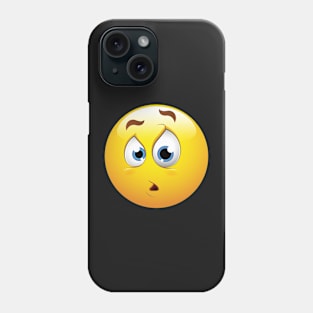 Confused Smiley Face Emoticon Phone Case