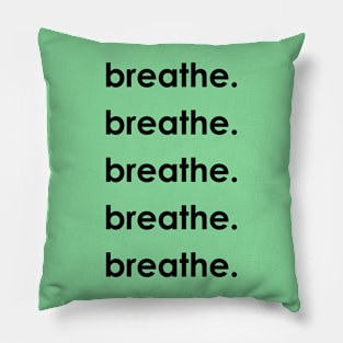 Breathe black Pillow