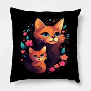 Somali Cat Mothers Day Pillow