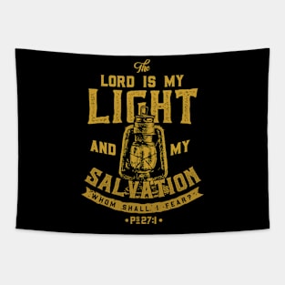 The Lord Is My Light And My Salvation Bible Christian Tshirt Tapestry