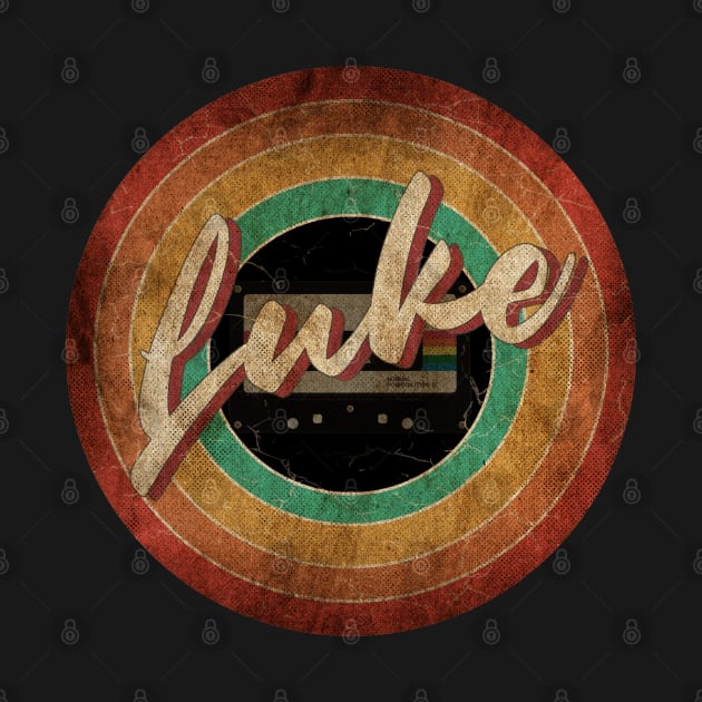 Luke Vintage Circle Art by antongg