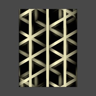 Geometric Futures #15 - Pattern Modular Synth Glitch Artwork T-Shirt
