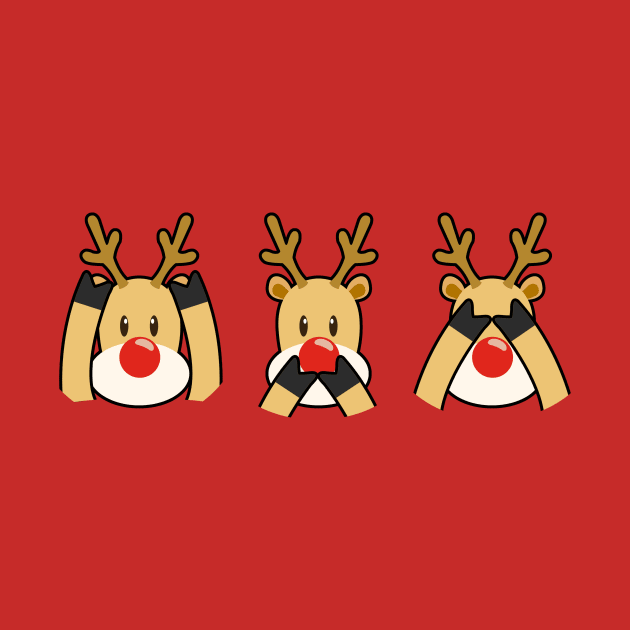 Three Wise Reindeer - Christmas - Rudolph by LuisP96