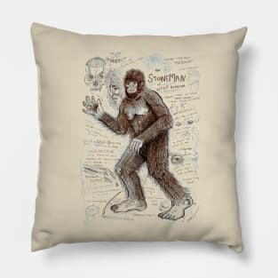 the Stoneman - a Bigfoot Creature Pillow