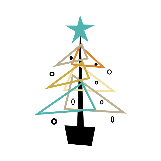 Mid Century Christmas Tree by OrchardBerry