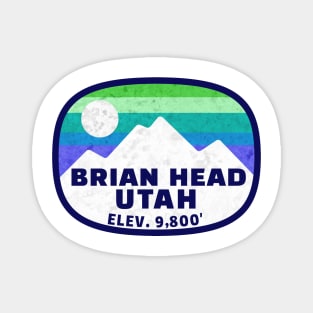 Ski Brian Head Utah Skiing Winter Sports Snowboarding Magnet