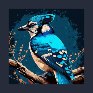 Blue Jay on a Branch T-Shirt