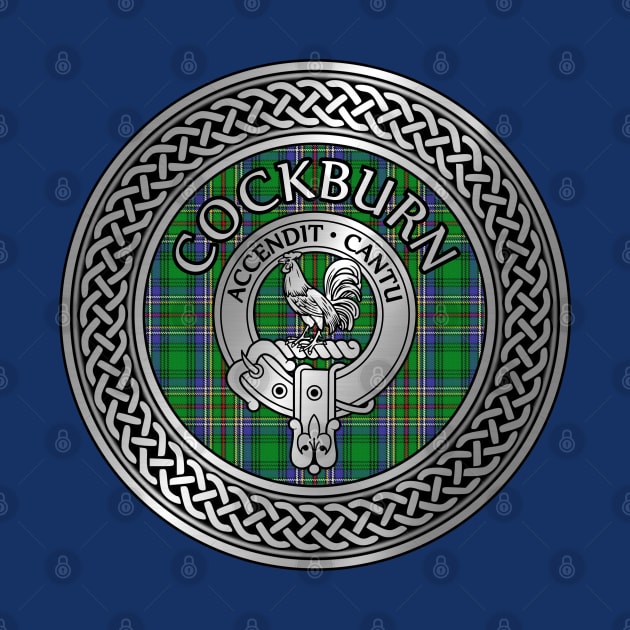 Clan Cockburn Crest & Tartan Knot by Taylor'd Designs