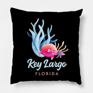 Key Largo Florida Coral Reef Diving Snorkeling Pillow