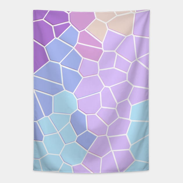 Glass Pastel Color Pattern Tapestry by Faishal Wira