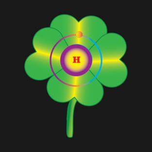 1 - H - Hydrogen: Green Clover T-Shirt