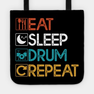 Eat Sleep Drum Repeat Gift Drum Lovers Gift Tote