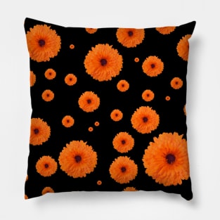 Little orange flowers Pillow