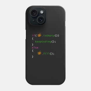 Coffee code - programming Phone Case