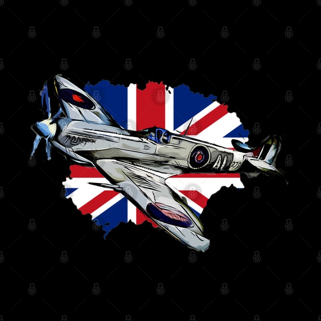 Spitfire - Union Jack by OzInke