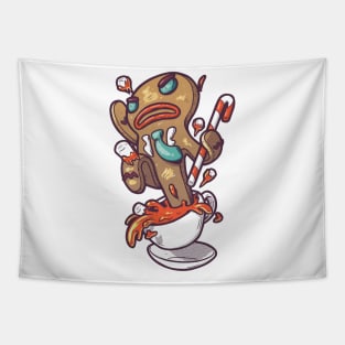 Gingerbread Splash Tapestry