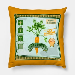 Carrot seeds Pillow