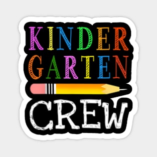 1St Day Of Kindergarten Kinder Crew Back To School Teacher Magnet