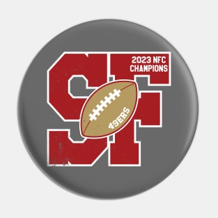 Big Bold San Francisco 2023 49ers NFC Champs Pin