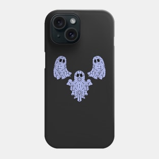 Halloween Ghost Native Ojibwe Floral by Niibidoon Phone Case