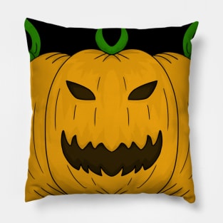 pumpkin head for halloween day Pillow