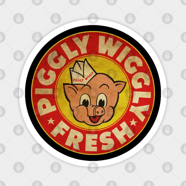 Piggly Wiggly Fresh | Yellow Style Magnet by sikecilbandel