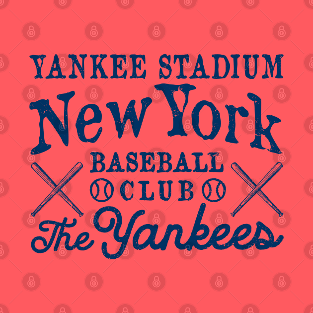 Retro Yankees Type Design 1 by Buck Tee by Buck Tee
