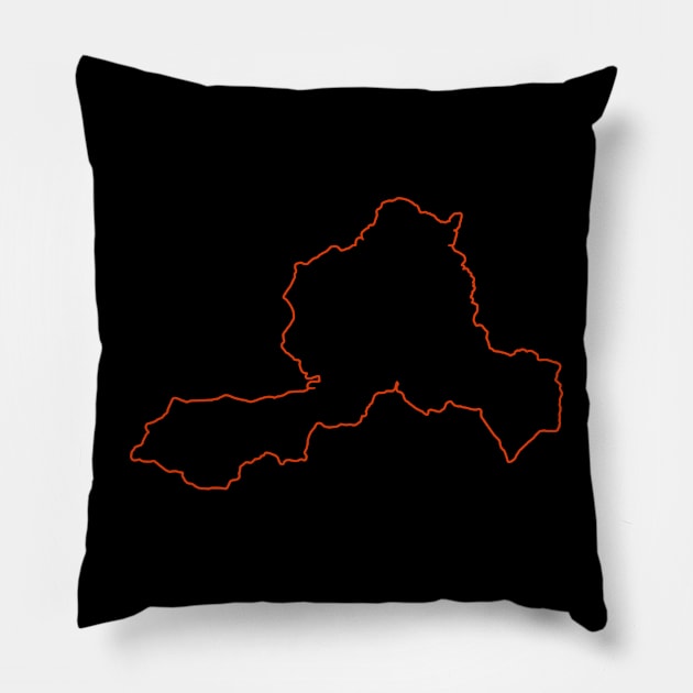 Wrexham Map Pillow by laygarn