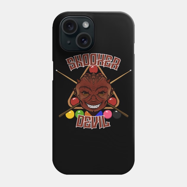 Snooker Devil Phone Case by RampArt