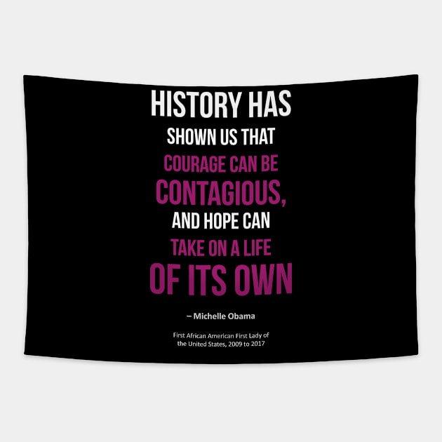 Black History Quote Tapestry by ZUNAIRA