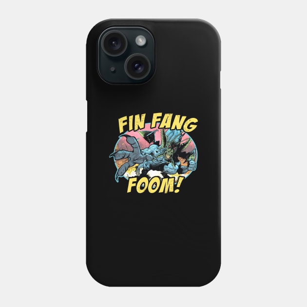 Fin Fang Foom (Black Print) Phone Case by Nerdology