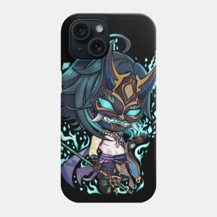 The Vigilant Yaksha with Mask Phone Case