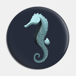 Blue Sea Horse Pin