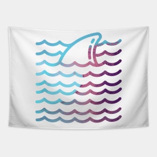 Shark Wave Graphic Beach Vibes Tapestry